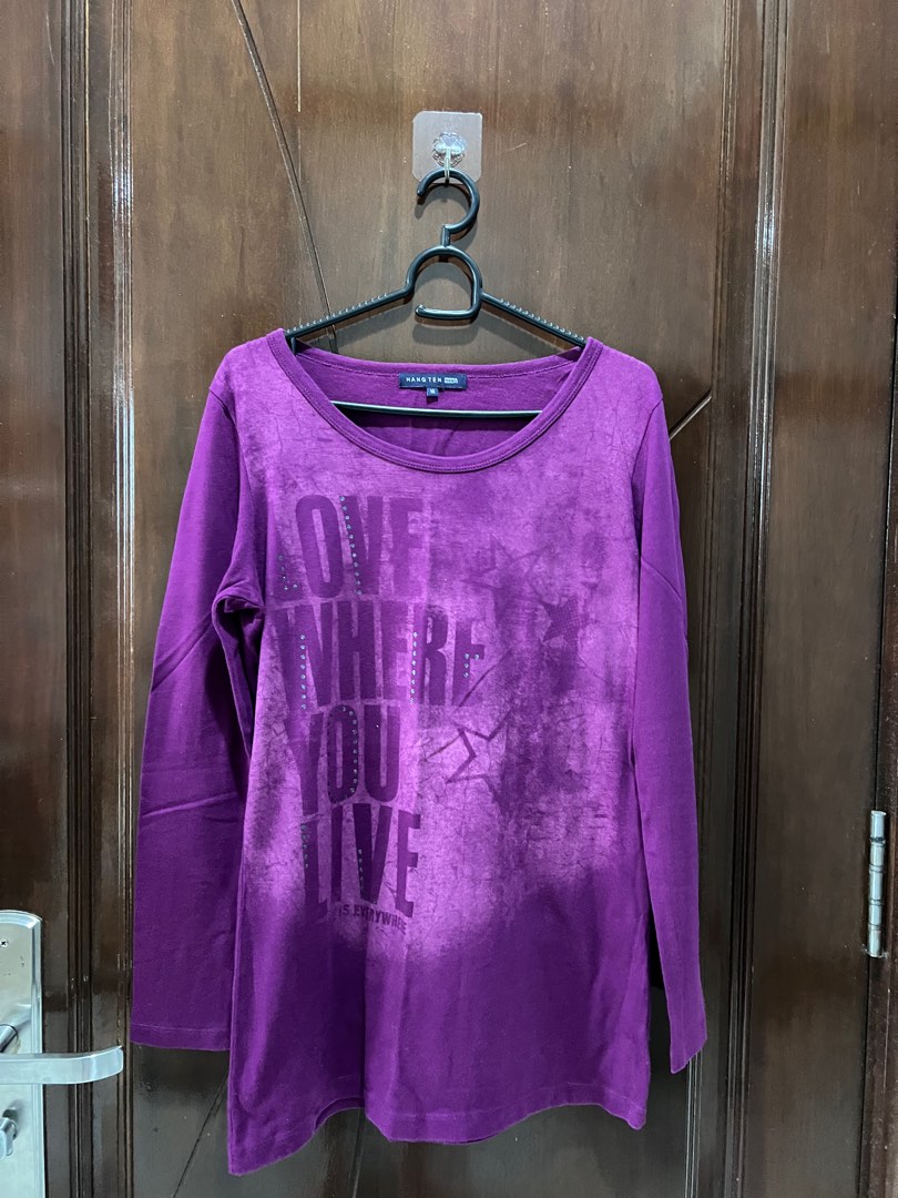 Purple sweater, Women's Fashion, Tops, Longsleeves on Carousell