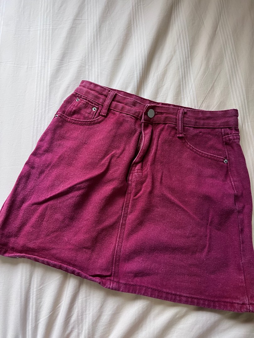 Red skirts, Women's Fashion, Bottoms, Skirts on Carousell