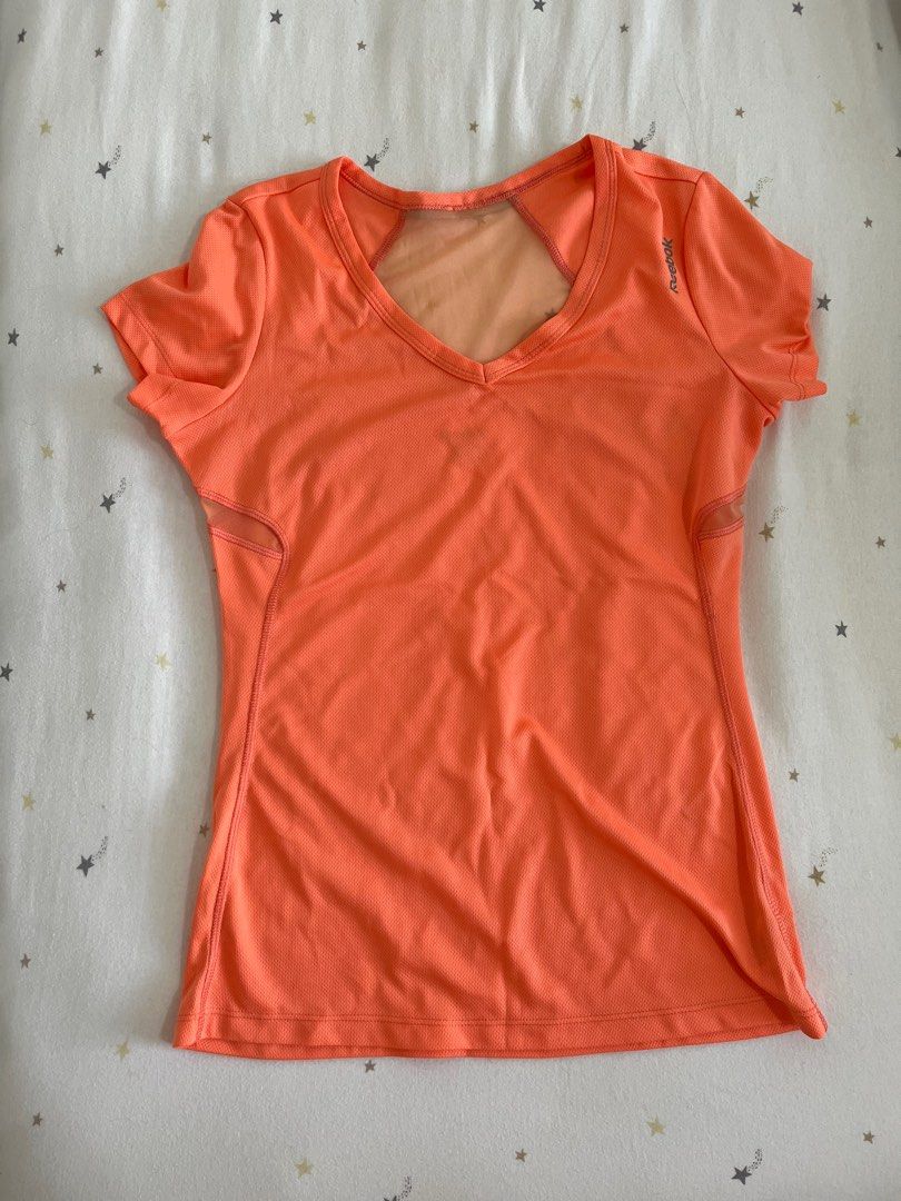 Reebok mesh sports tshirt top Women s Fashion Activewear on