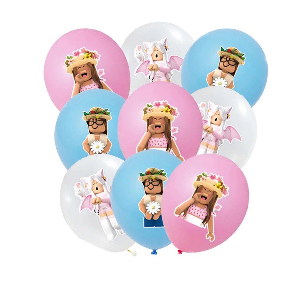 ROBLOX Birthday Party Theme Kids Birthday Party Decoration Brookhaven Balloons Banner, Hobbies