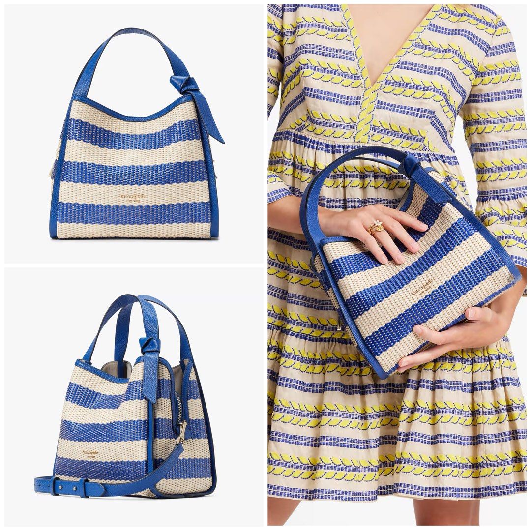 Kate Spade New York Waverly Racing Stripe Jacquard Large Tote | Zappos.com