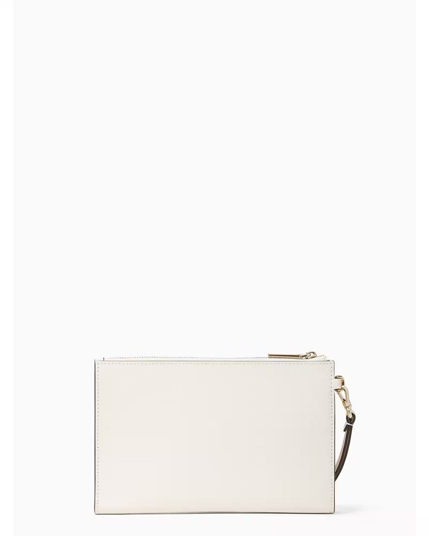 White wristlet on sale clutch bag