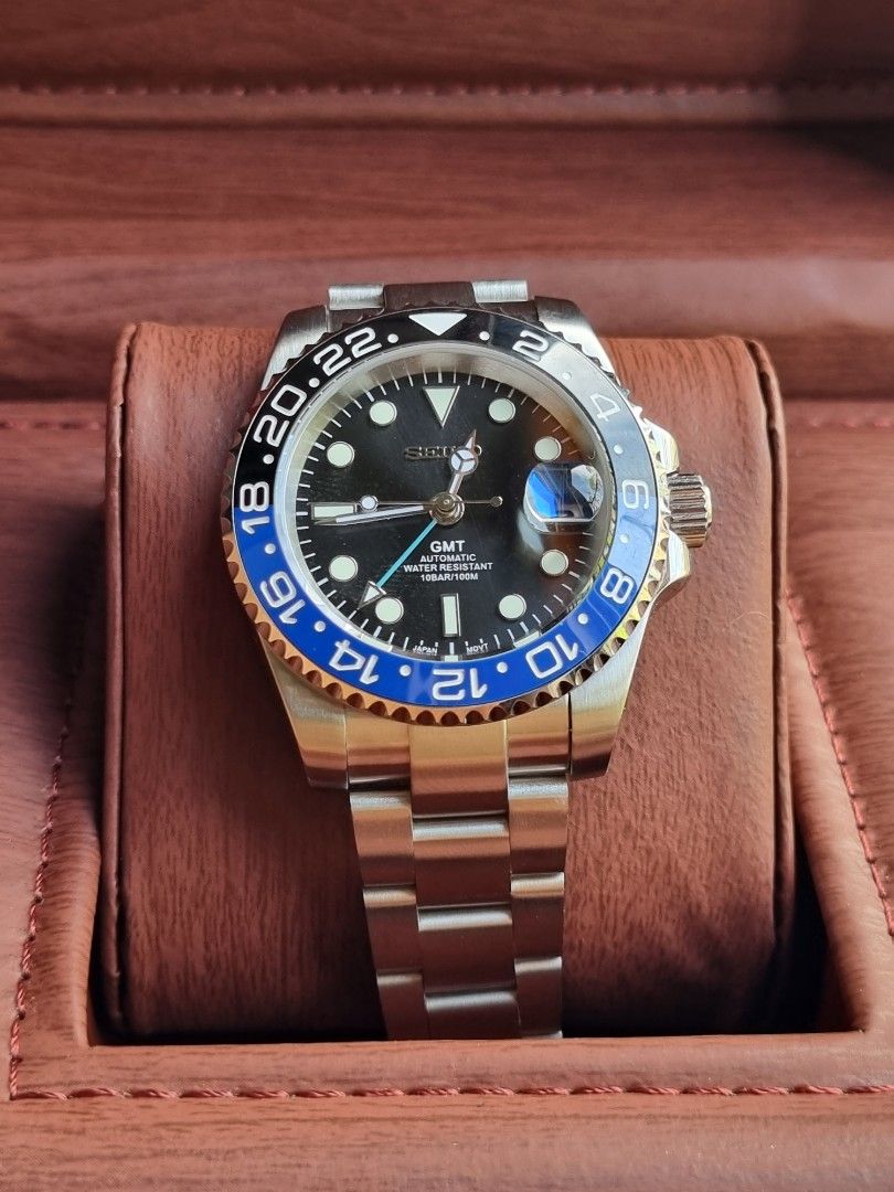 Seiko Mod True GMT Batman Custom, Men's Fashion, Watches & Accessories ...