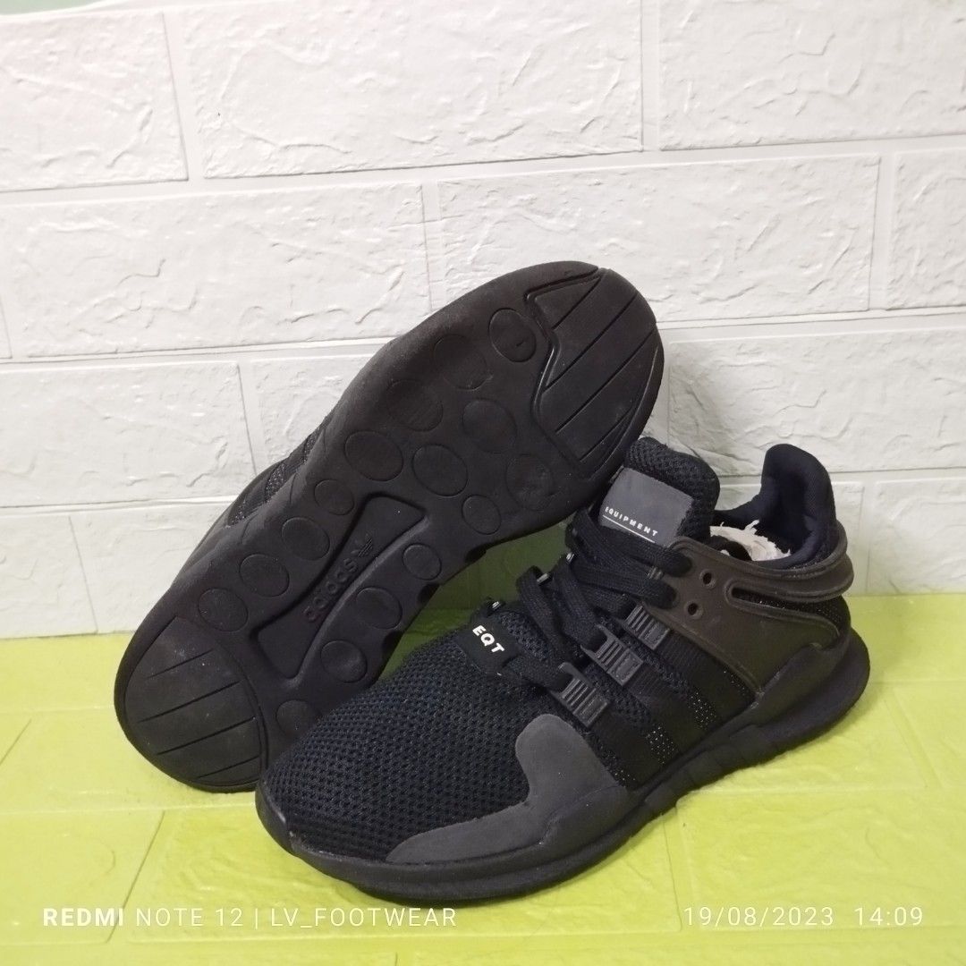 Sepatu Running Adidas EQT all black BA8324 SIZE 42