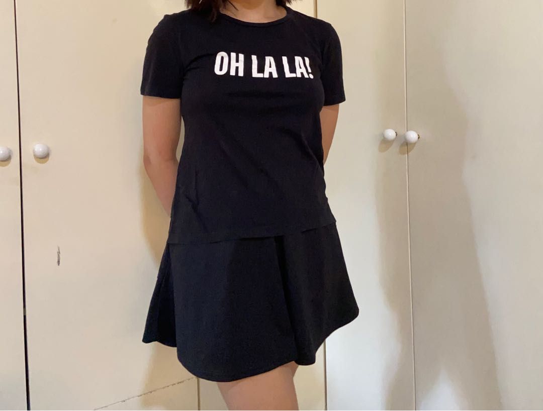 White Black Shirts Bundle (Category: Shirts) located in Santa Rosa. Submitted by catshup (Listing ID 1251056419, Image 3). Description: 🍅 fits s-m 🍅 uniqlo moomin shirt + stradivarius oh la la shirf 🍅 super cute shirts!! 🍅 message me to double check brand/s and size on tag 🥫 MOP: GCash 🥫 MOD: LBC, J&T, SDD 🥫 Loc: Sta. Rosa, Laguna (can do meetups around the area).