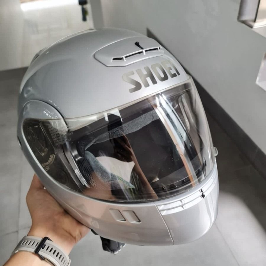 Helm full discount face silver