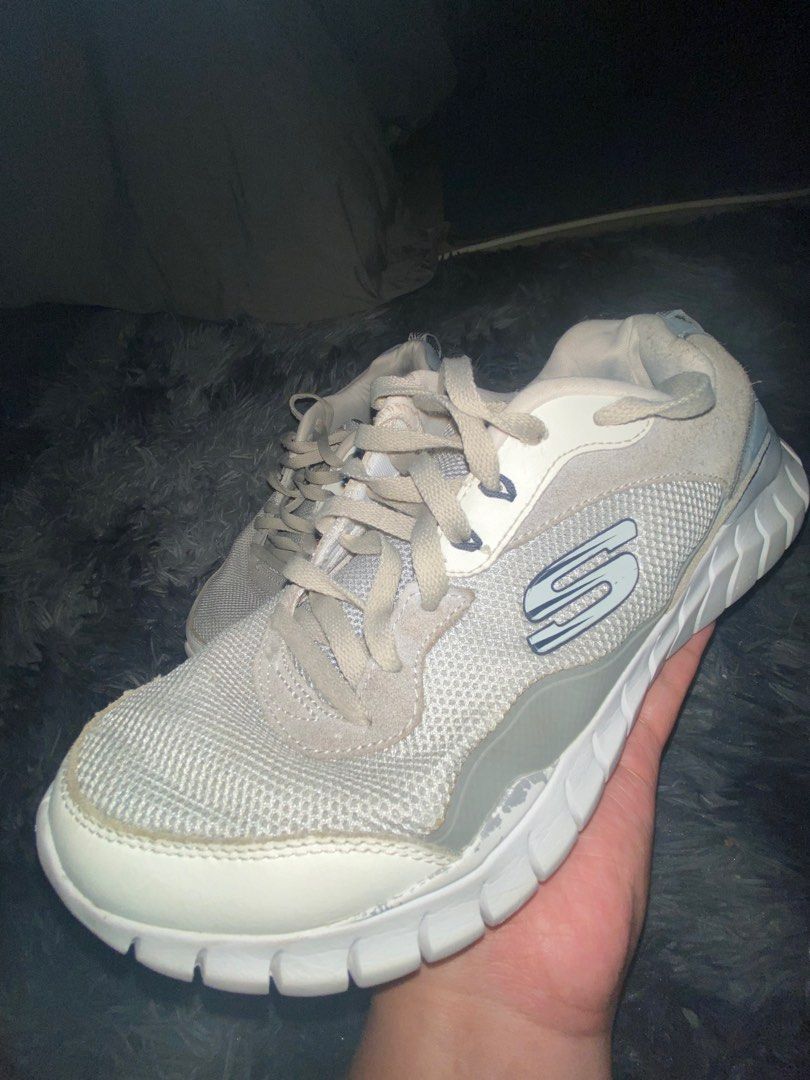 Skechers lite cheap weight white
