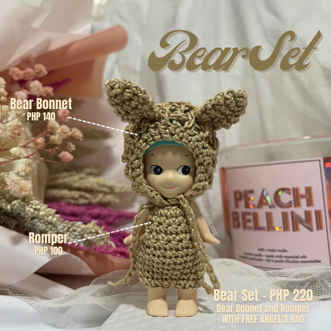Sonny Angel Crocheted Outfits, Hobbies & Toys, Toys & Games on Carousell