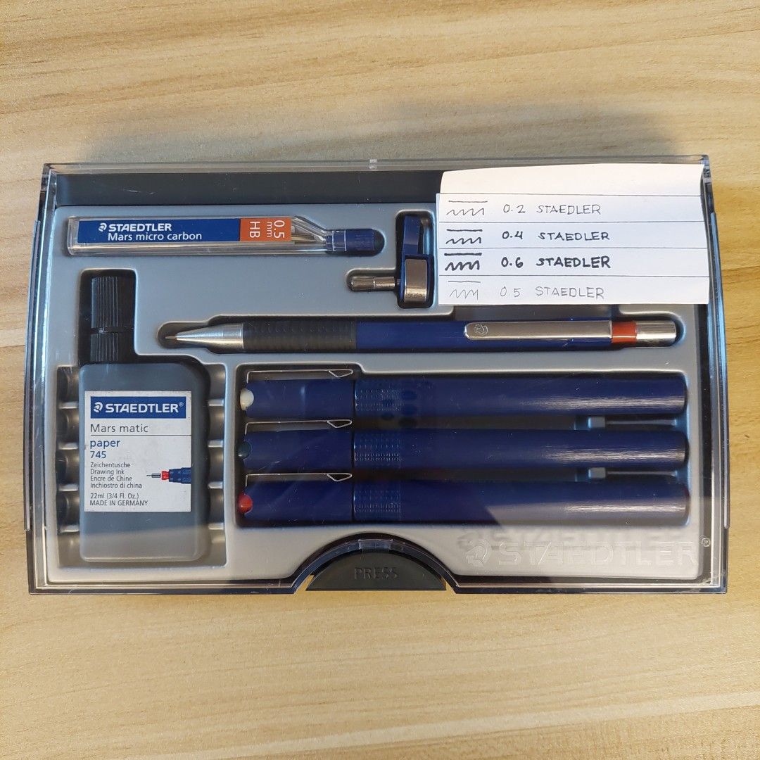 STAEDTLER TECHNICAL PEN SET on Carousell