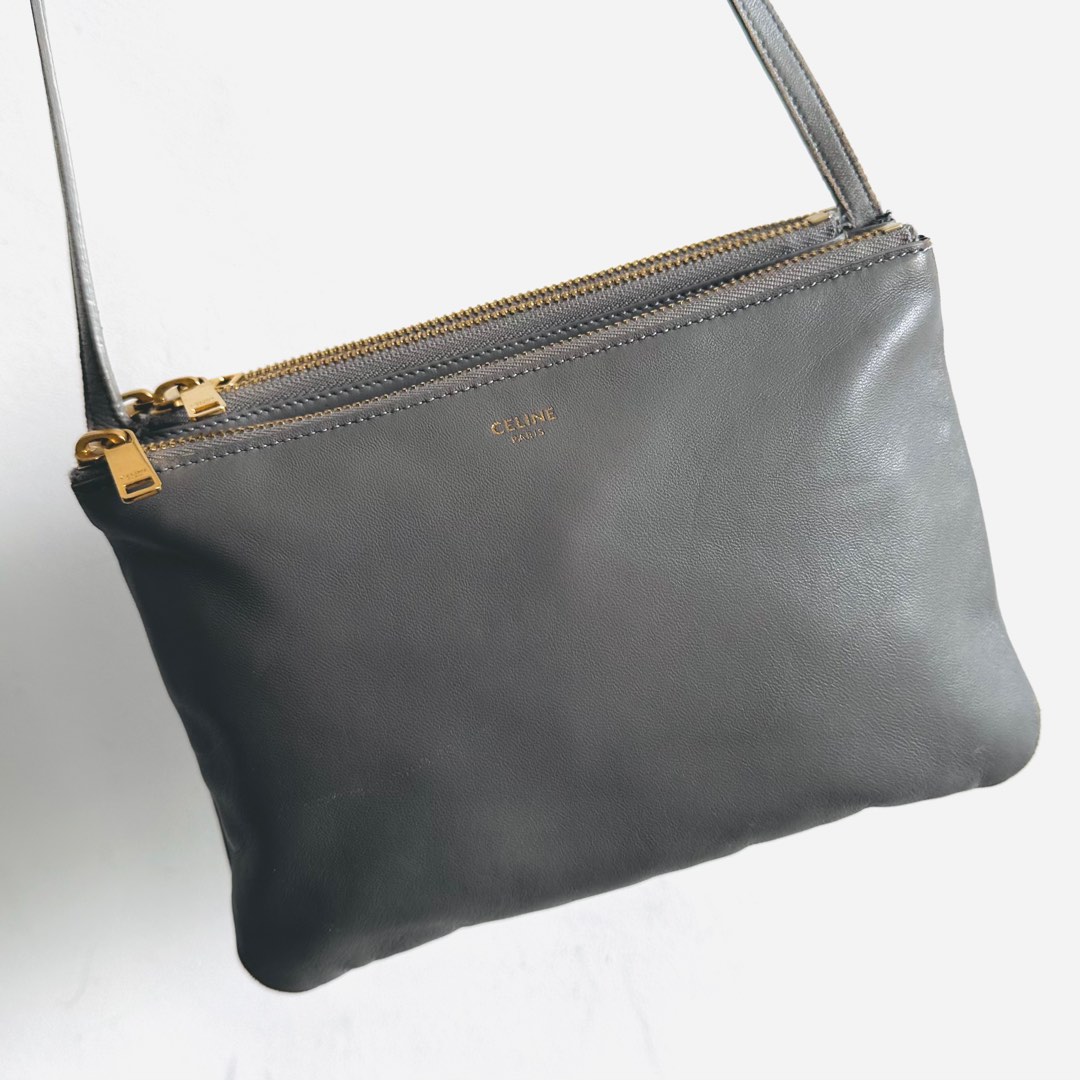 Celine trio outlet bag grey