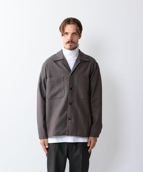 United Arrows ＜Steven Alan＞ T/W DOBBY BOX CAMP COLLAR SHIRT-BOLD