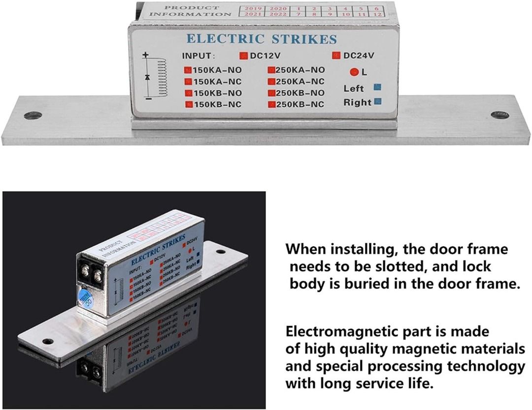 [Stockist.SG] Cathode Lock, Electric Access Lock Electric Strike Lock ...