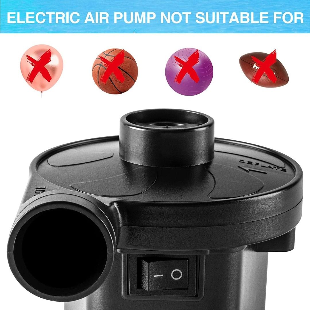 [Stockist.SG] Electric Air Pump 2 in 1 Inflator & Deflator for Swimming ...