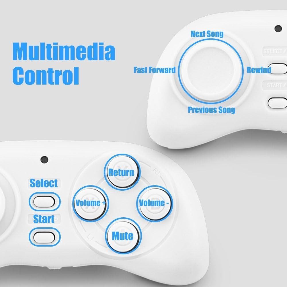 Gamepad Wireless PL-608 Mini Controller Bluetooth Per IOS, Android, Windows – Nero