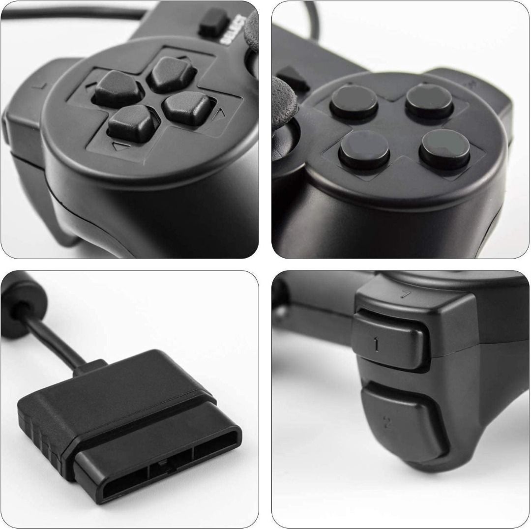 [Stockist.SG] PS2 Controller, Wired Controller for PS2 Playstation 2 ...