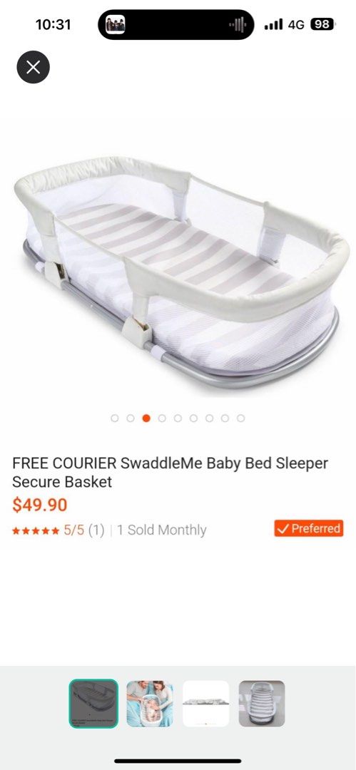 Co sleeper swaddleme discount