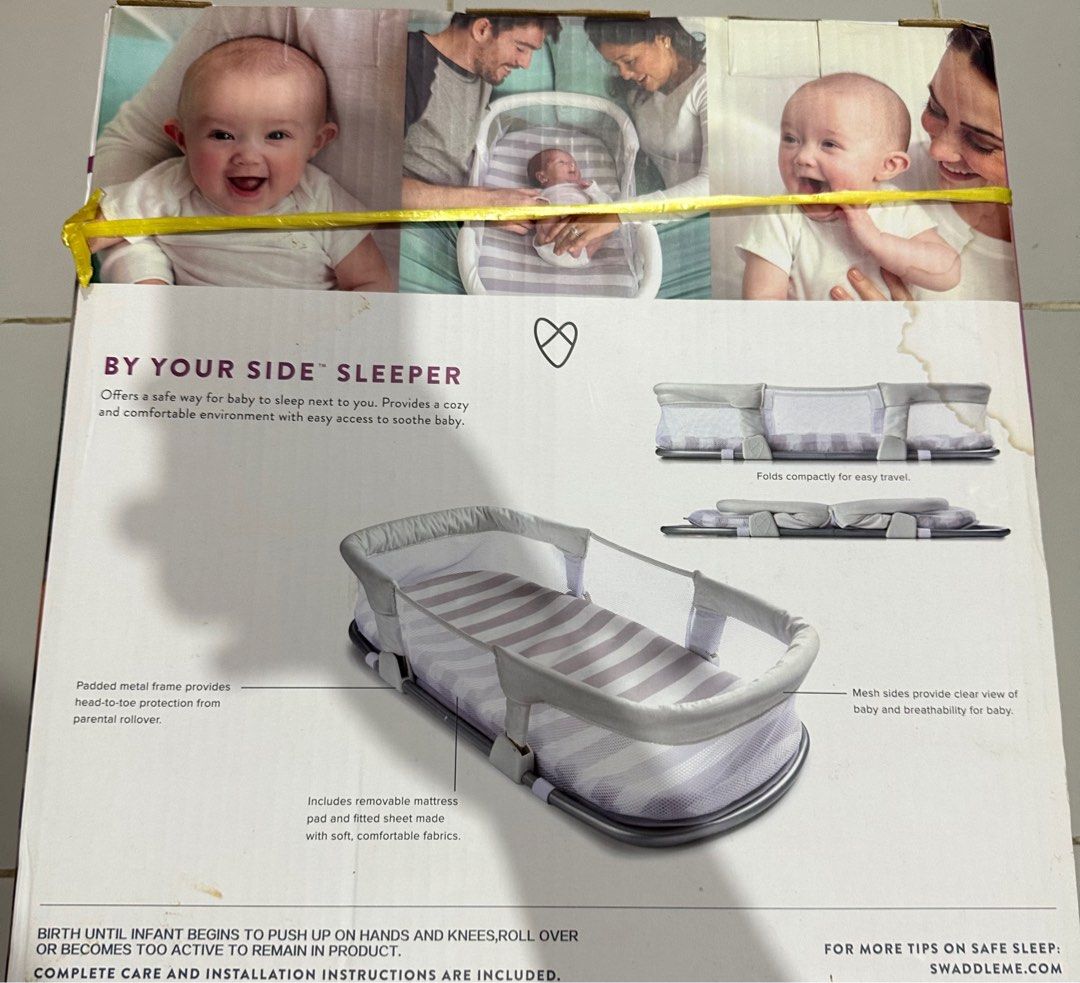 swaddle me baby co sleeping cot
