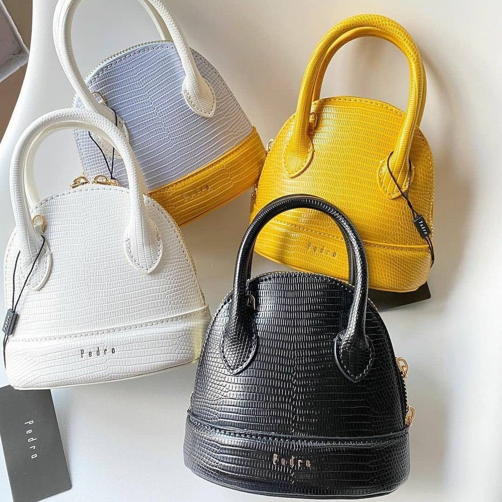 Pedro mini lizard effect top handle bag clearance