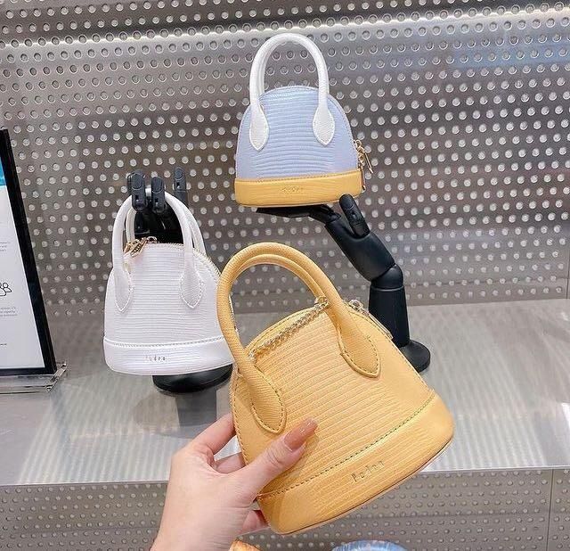 Pedro mini lizard sales effect top handle bag