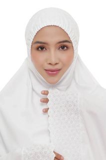 Telekung Siti Khadijah Signature Defne White M