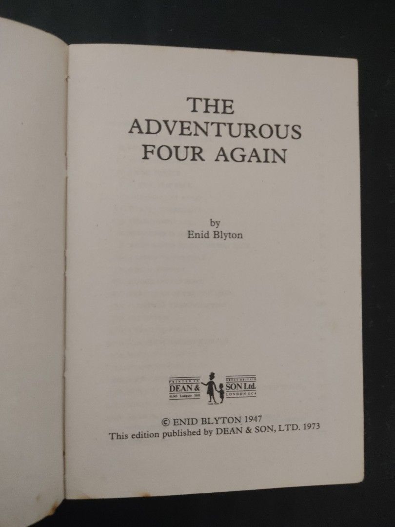 The Adventurous Four Again! by Enid Blyton (Hardbound), Hobbies & Toys ...