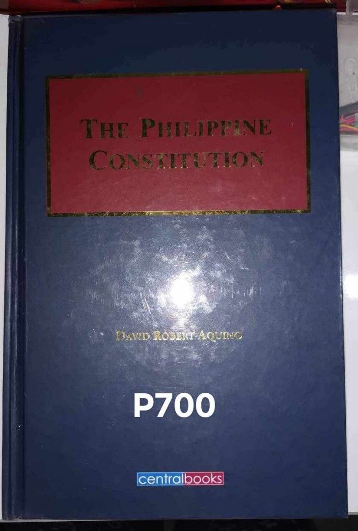 The Philippine Constitution (Category: Textbooks) located in San Fernando. Submitted by mariadc.05 (Listing ID 1251035033, Image 1). Description: atty. david robert aquino.