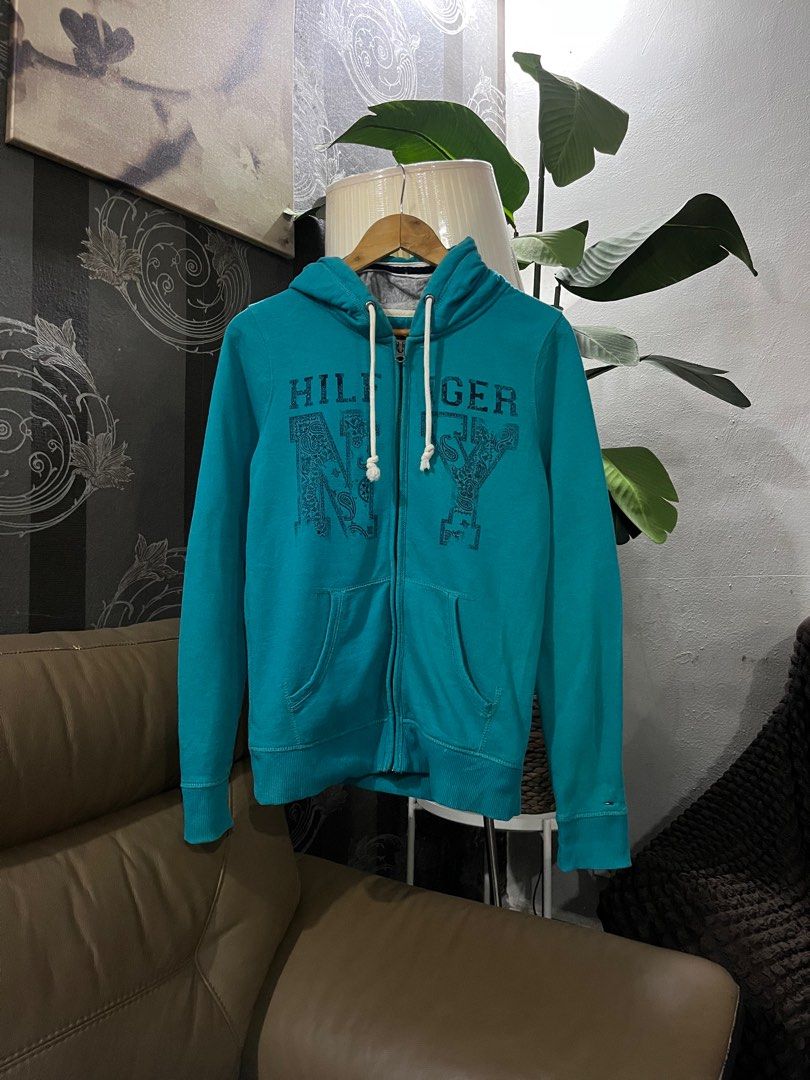 Tommy hilfiger turquoise store hoodie