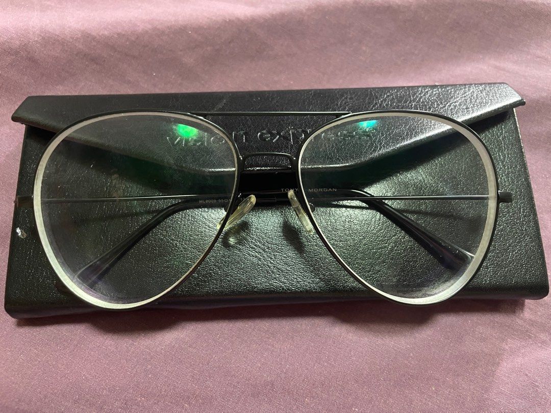 Tony morgan titanium aviator eyeglasses (Category: Vision Care) located in Malabon City. Submitted by carusso (Listing ID 1250961244, Image 1). Description: Replaceable lens. No flaw. With free case and cleaning cloth. .