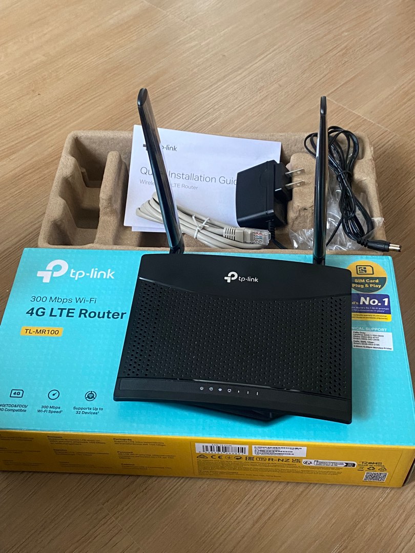 TP-Link TL-MR100 300 Mbps Wireless N 4G LTE Router | Open Line Travel ...