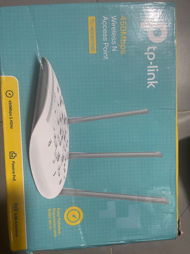 TPlink wireless access point/repeater (Category: Networking) located in San Mateo. Submitted by tiktok.tiktok (Listing ID 1251037676, Image 2). Description: Nastock lang Di nagamit.
