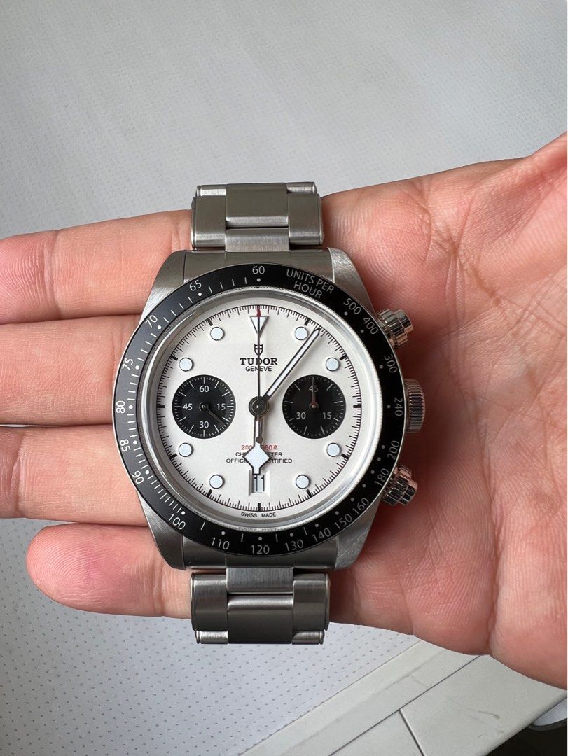 Cheapest Aug 23 Tudor Black Bay Chrono White