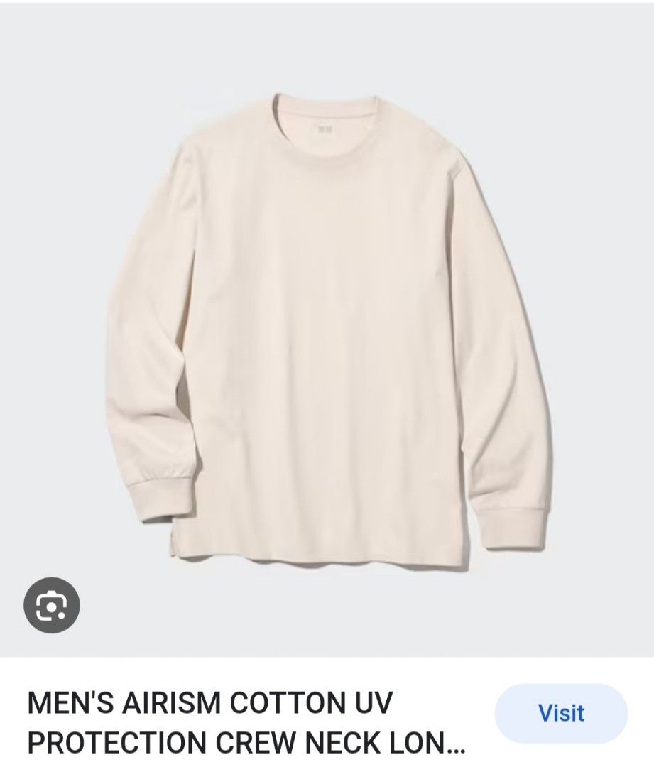 UNIQLO AIRism COTTON UV PROTECTION CREW NECK T-SHIRT