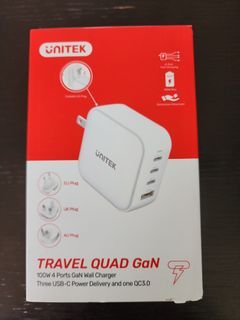 Unitek 100W PD GAN travel charger