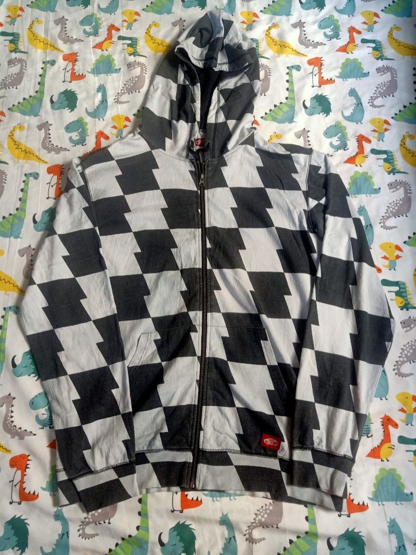 Vans checkerboard 2025 zip hoodie