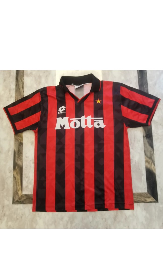 AC MILAN 1996-1997 HOME FOOTBALL SHIRT MAGLIA JERSEY LOTTO OPEL AUTHENTIC  ITALY