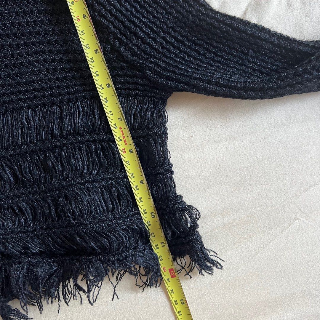 Frayed cardigan hotsell