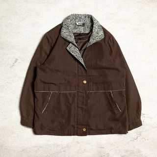 vintage casual jaket suede