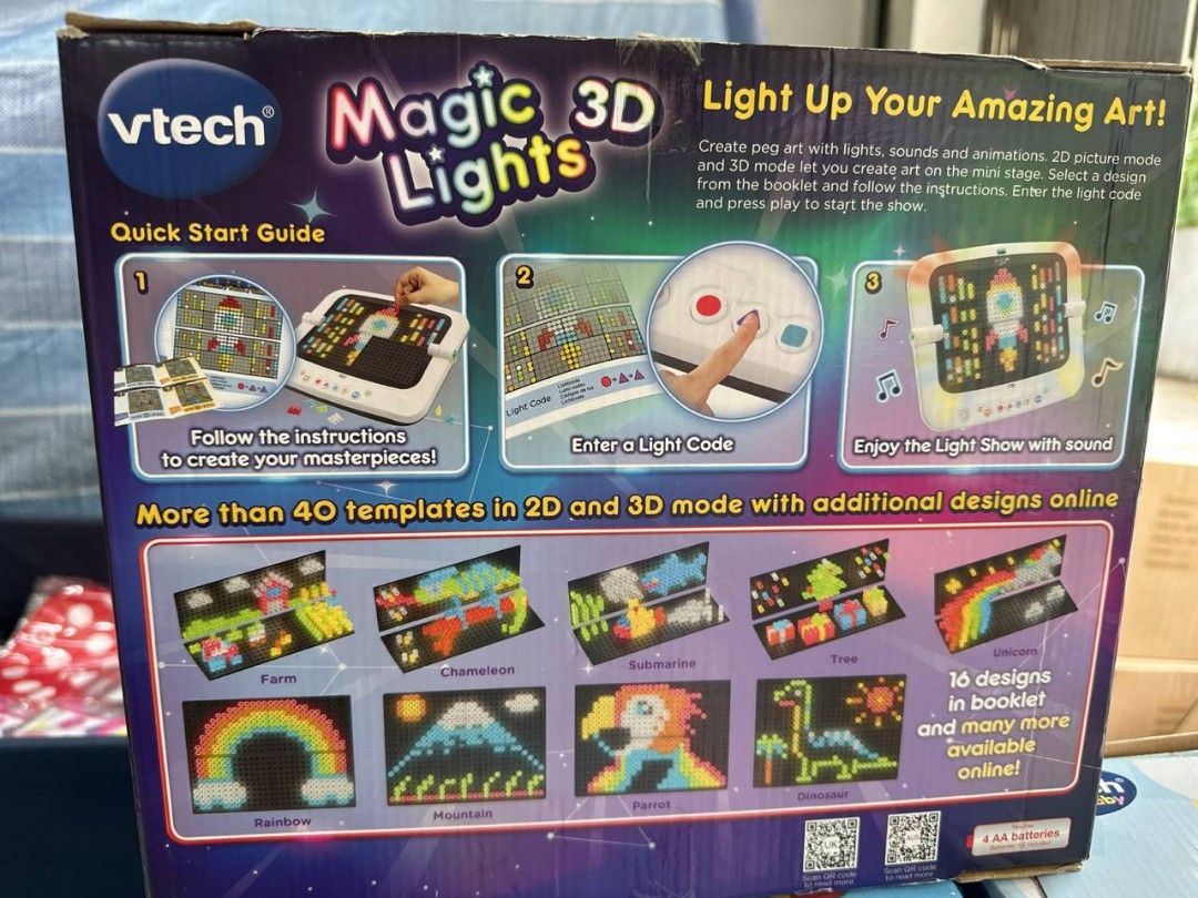Vtech 3d magic lights, Hobbies & Toys, Toys & Games on Carousell