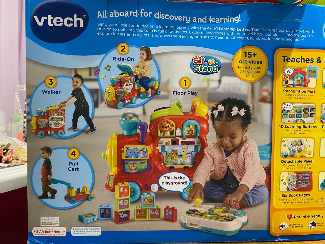 Vtech 4-in-1 Learning Letters Train with Box, Babies & Kids, Infant ...