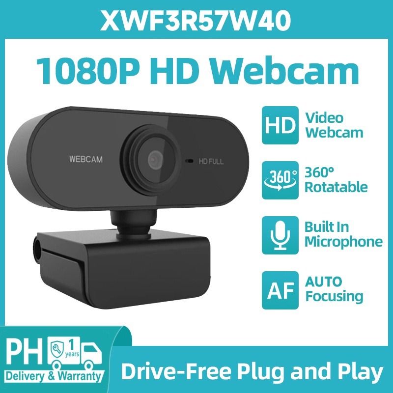 Webcam 1080P Full HD Video Web Camera USB Computer Camera for PC Laptop ...