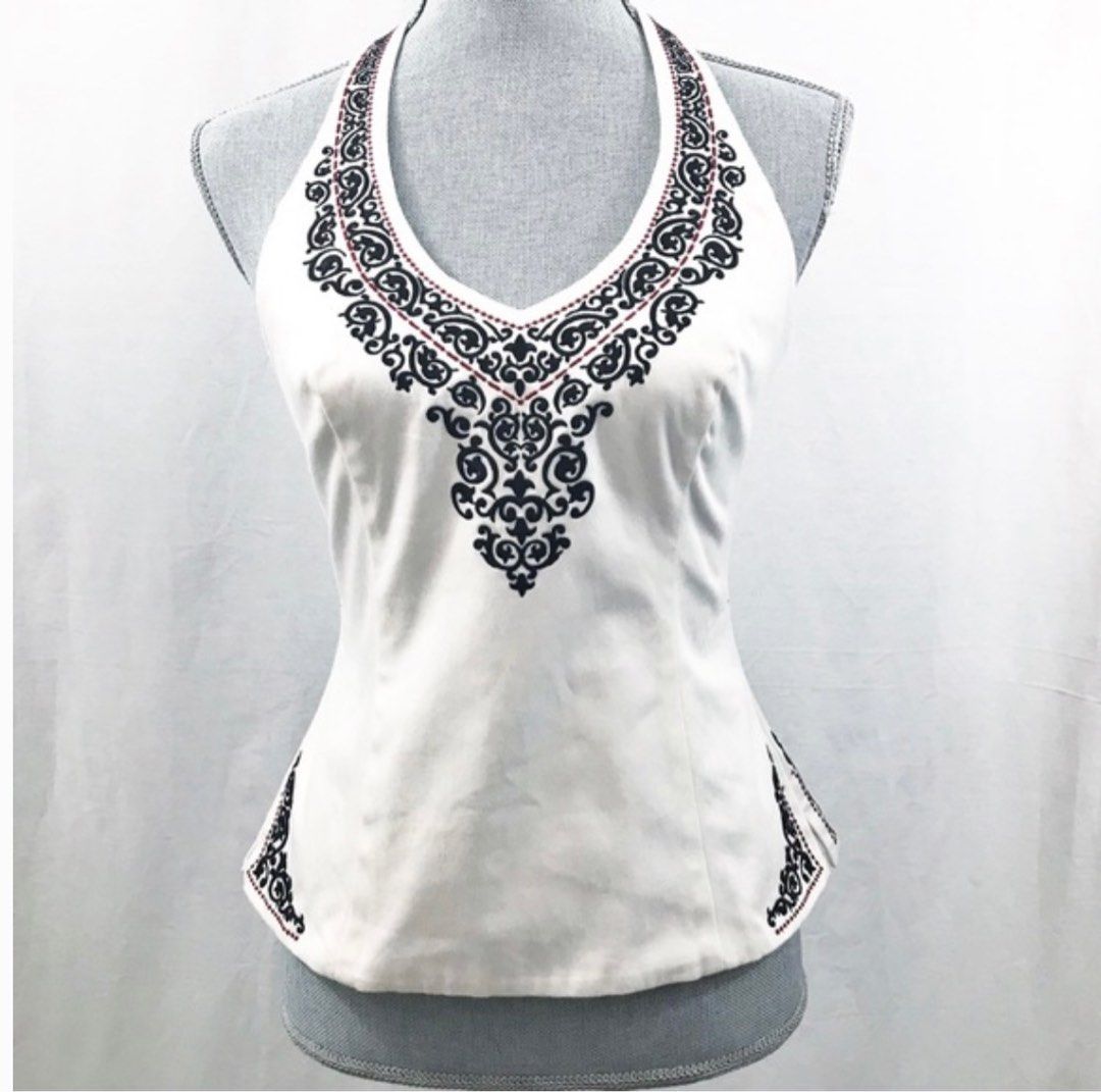 White House Black Market neck halter top, Women's Fashion, Tops