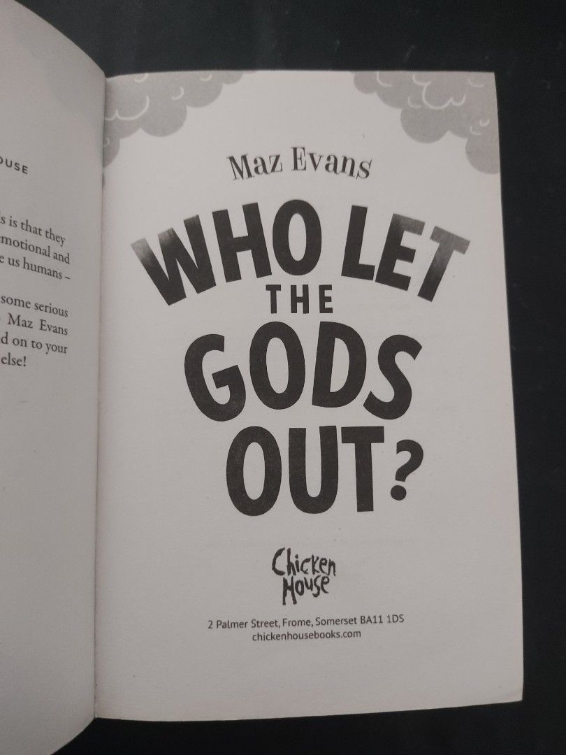 Who let the gods out by maz evans on carousell