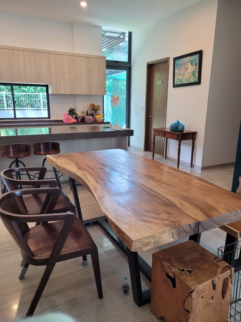 Wood Slab Table for Sale, Furniture & Home Living, Furniture, Tables