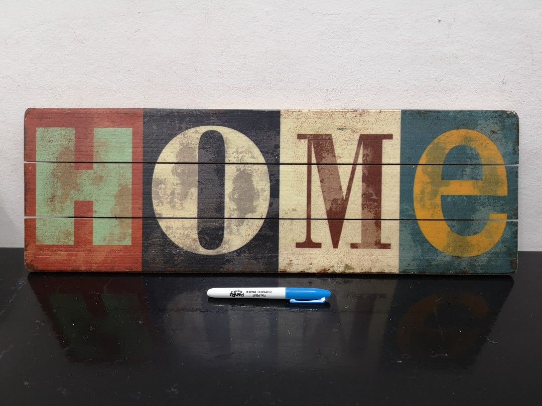 Wooden Home Wall Display (Category: Wall Decor) located in Las Pinas. Submitted by offtonewhome (Listing ID 1251092931, Image 2). Description: This is a really nice accent to your home decoration. Marker displayed for size reference..