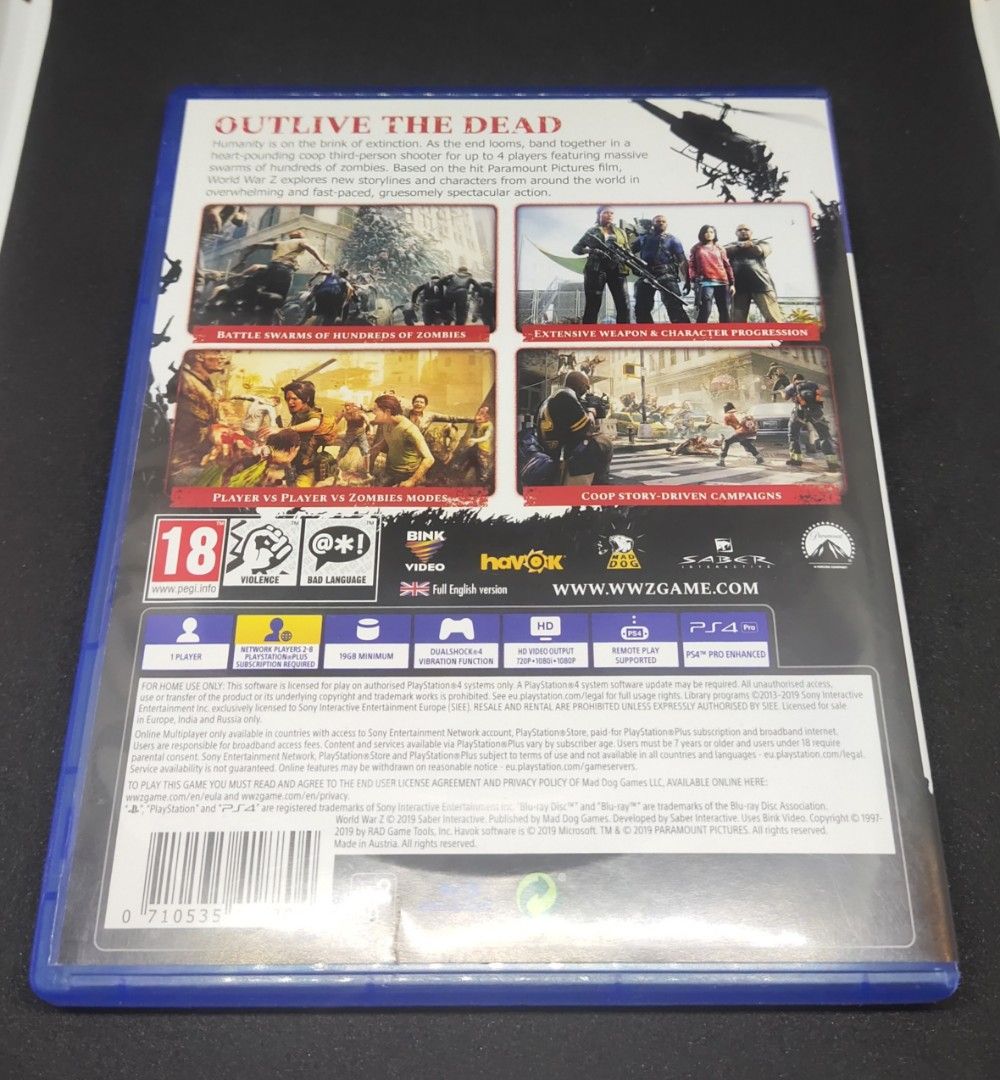 WORLD WAR Z Goty Edition on Carousell