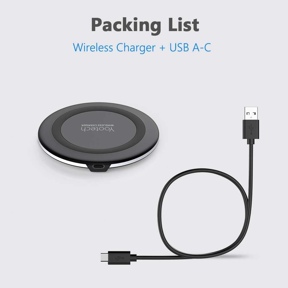 yootech Wireless Charger,10W Max Fast Wireless Phone Charging Pad Compatible  with iPhone 14/14 Plus/14 Pro/14 Pro Max/13 Pro Max/13/13 Mini/SE  2022,Samsung Galaxy S22/S21,AirPods Pro(No AC Adapter), Mobile Phones   Gadgets, Mobile 