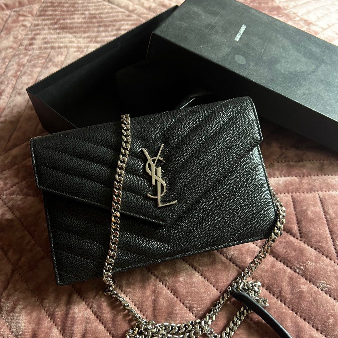 Authentic YSL Envelope WOC Small, Luxury, Bags & Wallets on Carousell