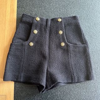 Zara 毛呢短裤