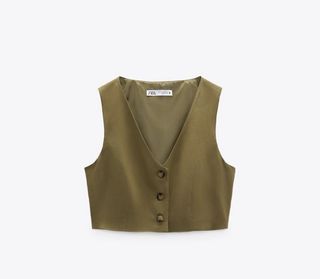 Zara Cropped Waistcoat