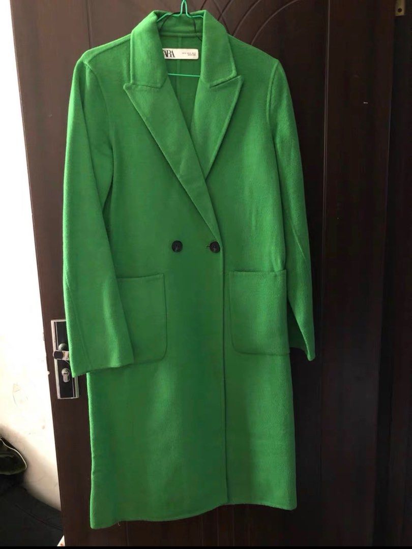 Zara store neon coat